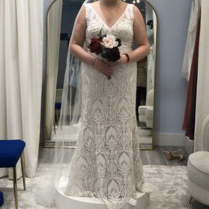 Brideside Clara Wedding Dress - reversible slip!